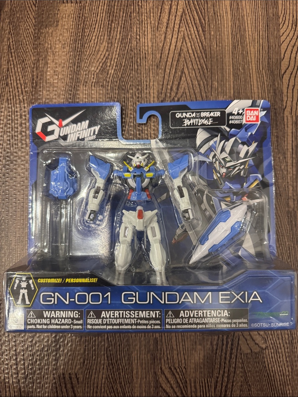 Bandai GN-001 Gundam Exia Action Figure - Blue & White